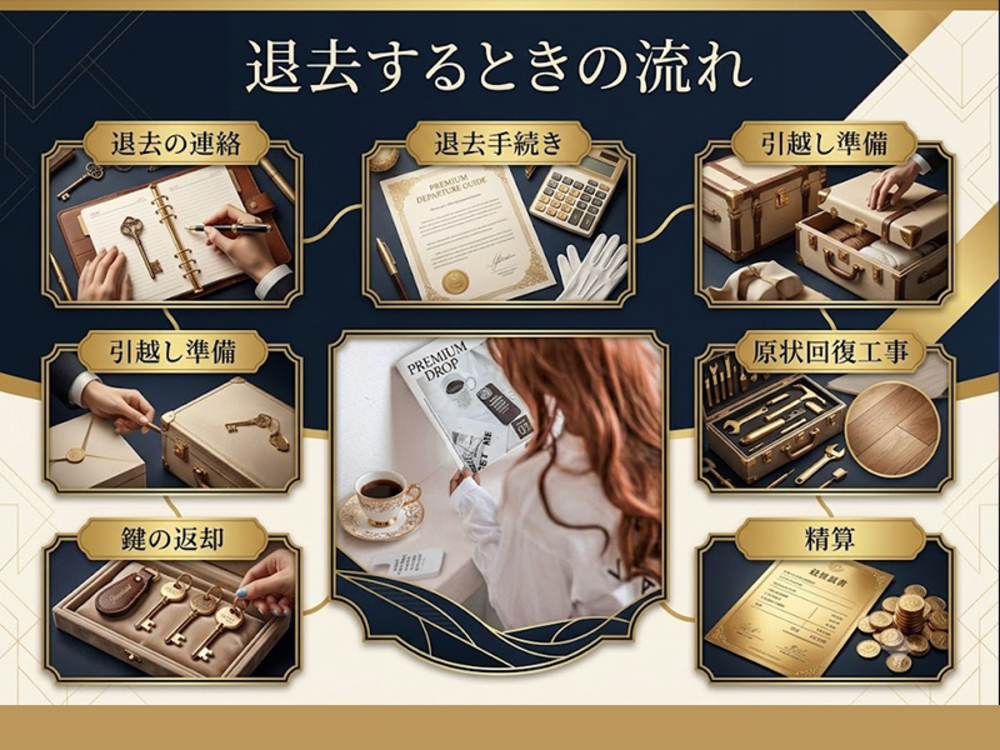退去するときの流れ...
