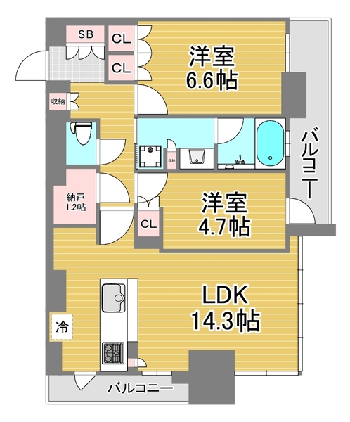 ブランズタワー・ウェリス心斎橋NORTH
