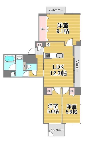 クロスレジデンス大阪新町