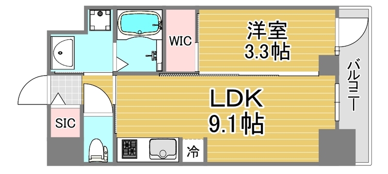 S-RESIDENCE松屋町asence