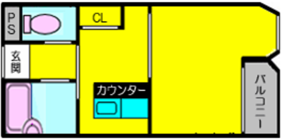 エクトII【402】【1DK】