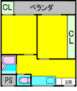 エレガンス5【302】【2DK】
