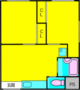 エレガンス5【308】【2DK】