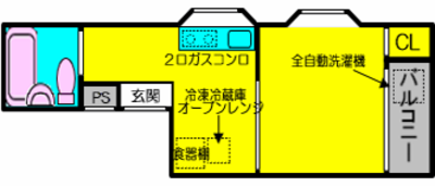 エレガンス5【411】【1DK】