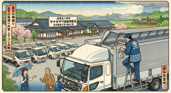 梅雨入り前に備える！中古トラック選びの重要点と「ヤナギサワ品質」のメンテナンス