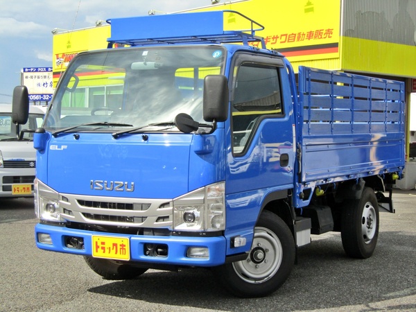 ２トン平ボディー　高アオリ　衝突軽減ブレーキ　車線逸脱警報　ルーフキャリア　5MT
