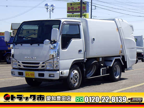 いすゞ エルフ 塵芥車 巻込式 5.2立米 連続スイッチ 排出ダンプ式 2t 6MT