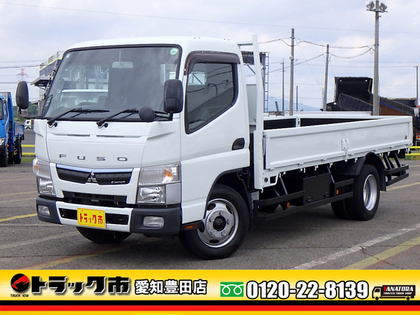 三菱ふそう キャンター 平ボディ 3t ロング 全低床 荷台床板張り 5MT