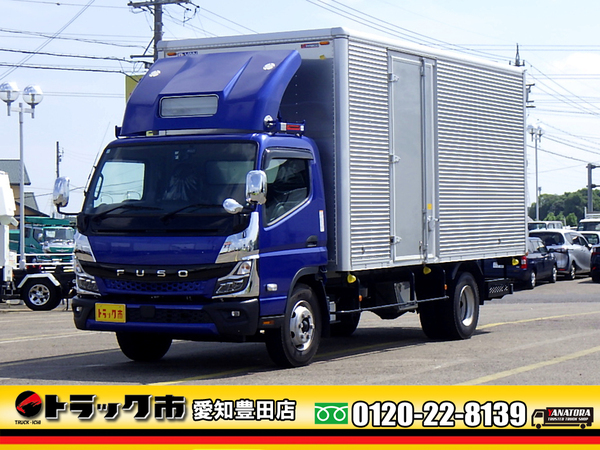 三菱ふそう キャンター アルミバン ワイド超ロング 3.8t 左サイドドア AT