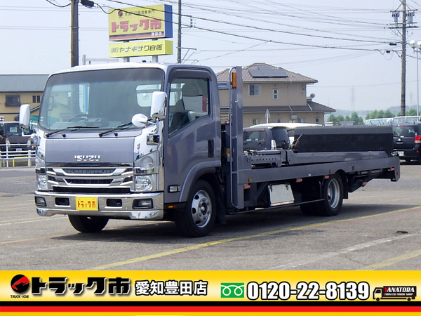 いすゞ エルフ キャリアカー 2台積 SEカスタム F支柱調整 PCS ナビTV Bカメラ 2.8t 6MT