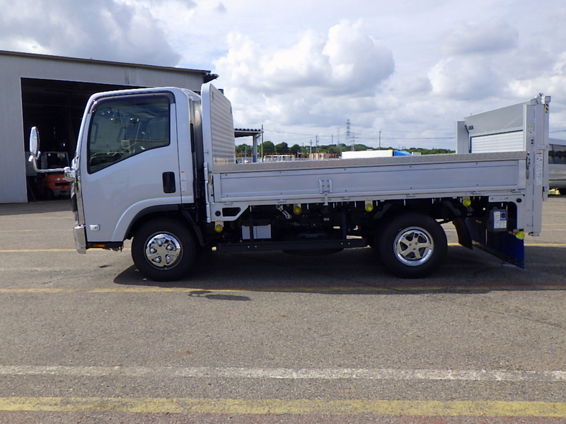 いすゞ エルフ 平ボディ 3t 垂直PG ワイドセミロング メッキ