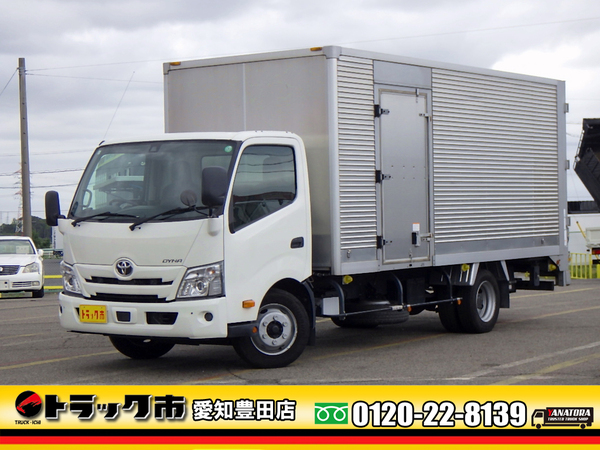 トヨタ ダイナ アルミバン ワイド 超ロング スライドゲート 左サイドD 3t AT