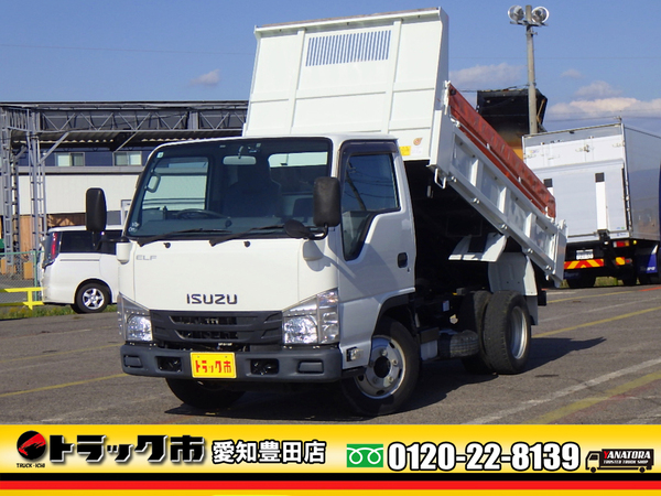 いすゞ エルフ ダンプ 新明和 全低床 コボレーン ETC ドラレコ 3t 6MT