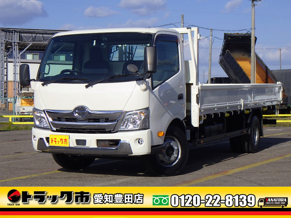 日野 デュトロ 平 ワイド 超々ロング 床鉄 埋込フック19個 ETC 4.1t 6MT