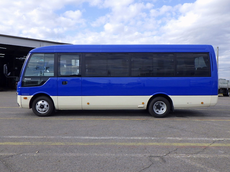 三菱ふそう ローザ マイクロバス 28人乗り ロング ハイルーフ 自動ドア