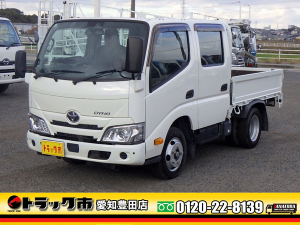 トヨタ ダイナ Ｗキャブ 平 標準 全低床 3方開 LEDヘッド 衝突軽減 2t 6MT