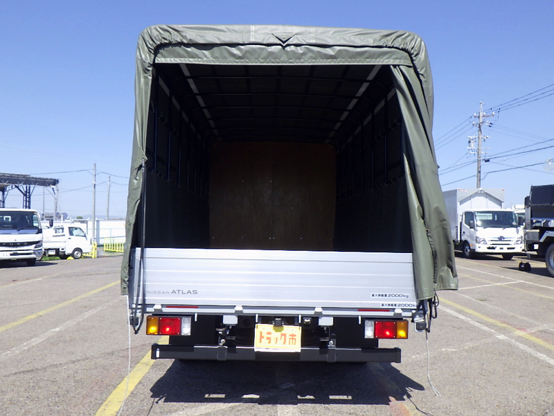 日産アトラス F25　4WD2トン荷台 平ボディ トラック部品 アオリ付き ニッサン アトラス 平 アルミB 幌付 ワイド ロング エルフOEM車 荷台