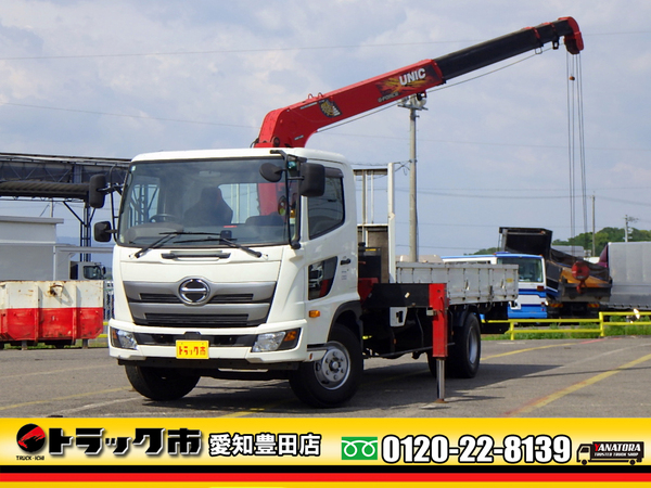 日野 レンジャー 4段クレーン 平 ラジコン設定 標準 540 フックイン 2.45t 6MT