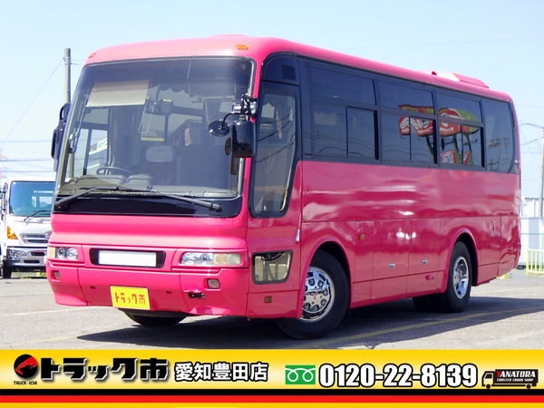 三菱ふそう エアロミディ 大型バス 観光仕様 35人乗 貫通トランク2列 総輪エアサス 6MT