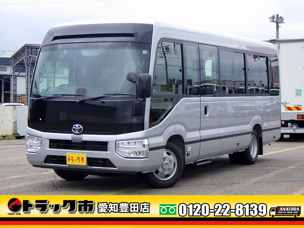 トヨタ コースター GX ロング 28人乗 現行モデル 未使用車 自動スイングドア AT