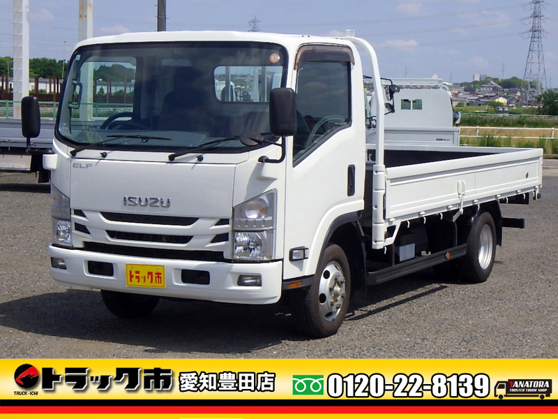 いすゞ エルフ 平ボディ 4WD ワイドロング 2t 全低床 5MT 三方開|中古 いすゞ エルフ 平ボディ 4WD ワイドロング 2t 全低床 5MT 三方開|中古