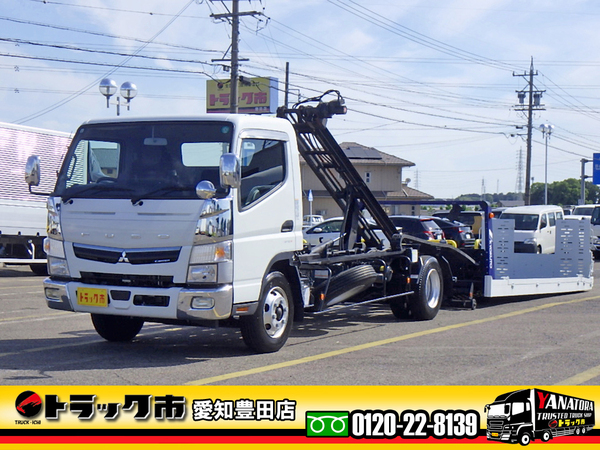 三菱ふそう キャンター 1台積みキャリアカー フルフラット ラジコン ウインチ