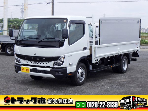 三菱ふそう キャンター 平ボディ パワーゲート付き ワイドロング 3.5t 未使用車