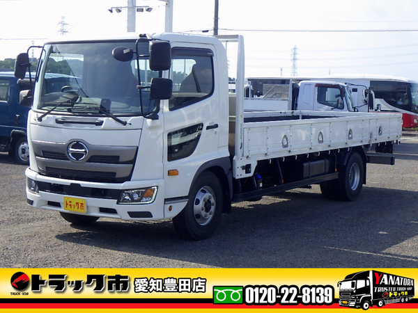 日野 レンジャー 平 標準 620 衝突軽減 荷台床竹板 ロープ通し穴4対 3.85t 6MT