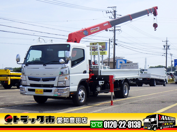 三菱ふそう キャンター 5段クレーン付平 ワイド 超ロング ラジコン 2.93t吊 3.8t