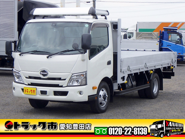 日野 デュトロ 平 アルミB ワイドロング 4t 床鉄板 衝突軽減 LEDヘッド