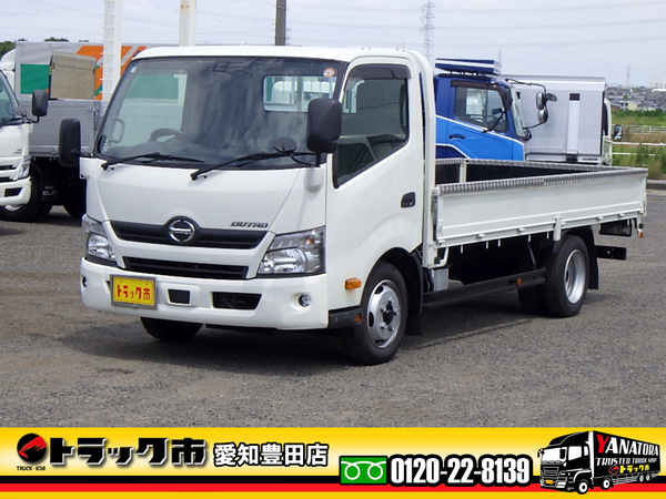 日野 デュトロ 平 ワイドロング 全低床 左右アオリバランサー 1.85t AT