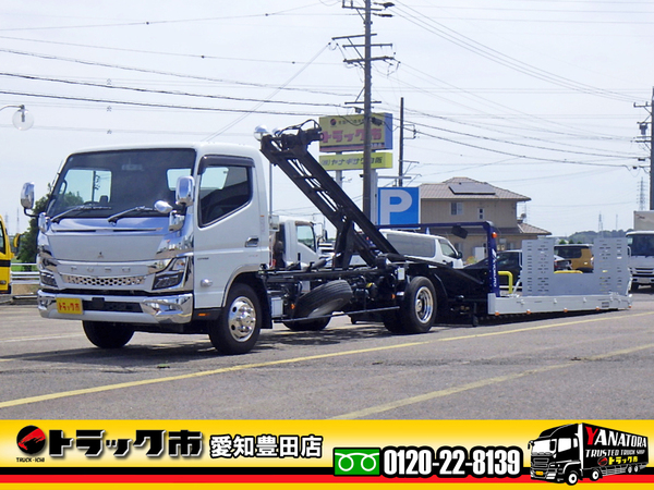 三菱ふそう キャンター 1台積みキャリアカー フラトップゼロ ラジコン 油圧ゲート
