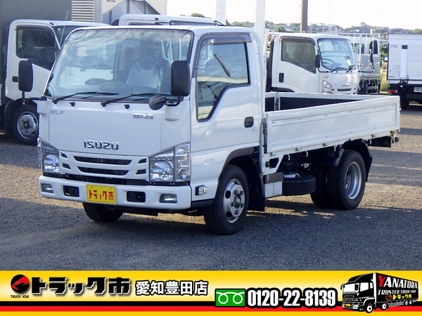 いすゞ エルフ 平ボディ 2t 全低床 標準10尺 衝突軽減ブレーキ AT