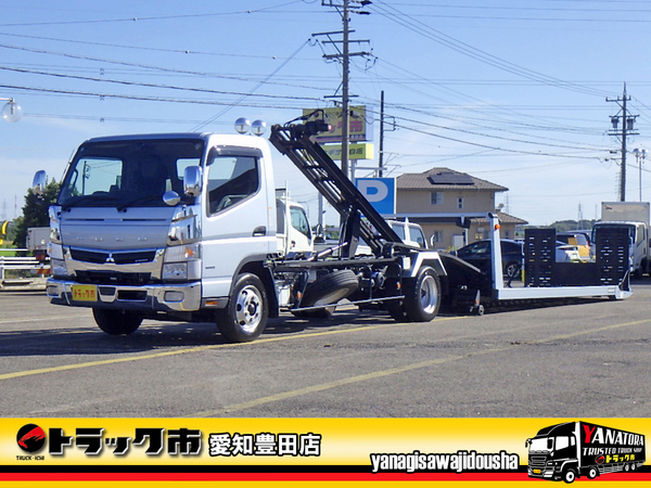三菱ふそう キャンター 1台積みキャリアカー 3t カスタムグレード フルフラット