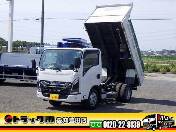 いすゞ エルフ 3t 土砂ダンプ コボレーン付き 衝突軽減ブレーキ 6MT
