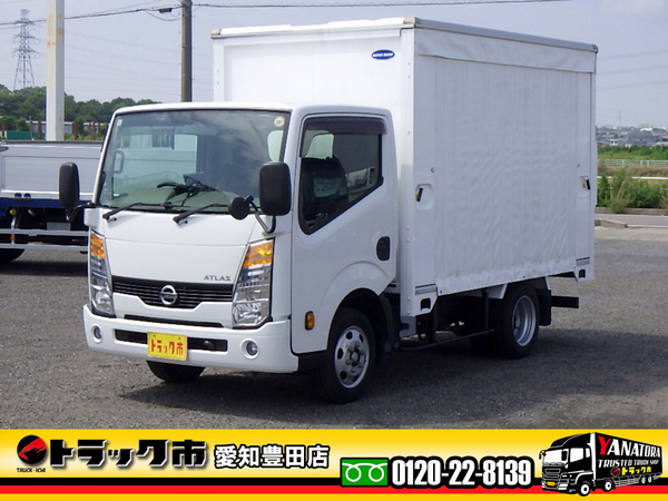 日産 アトラス アコーディオンバン 1.45t カーテン式3方開 AT