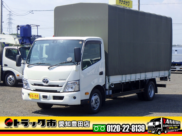 トヨタ ダイナ 幌付き平ボディ ワイド超ロング 2t 荷台5m 衝突軽減 6MT