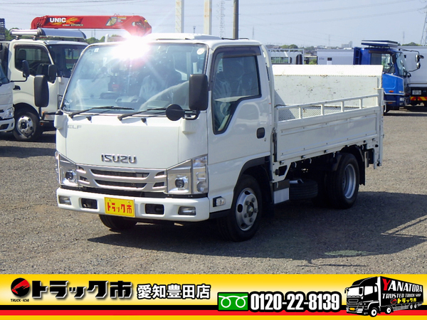 いすゞ エルフ 平ボディ 2t パワーゲート付き 標準10尺 衝突軽減 AT