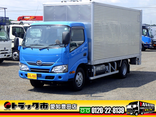 日野 デュトロハイブリッド アルミバン 2.8t PG付き 標準ロング 荷台床ステンレス