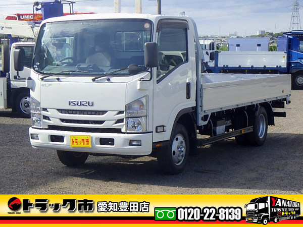 いすゞ エルフ 平ボディ アルミブロック ワイドロング 1.85t 4WD AT