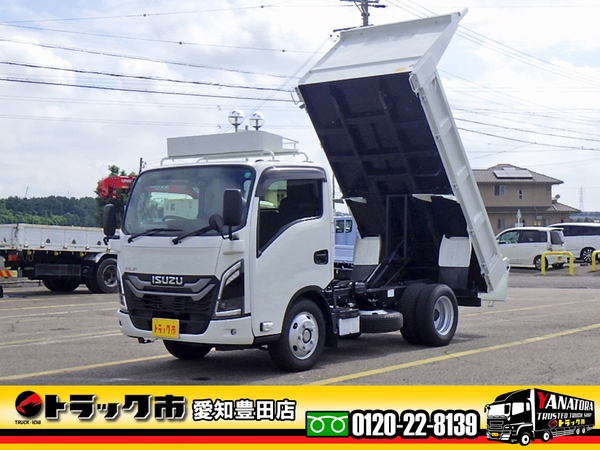 いすゞ エルフ ダンプ 新型エルフ 衝突軽減 LEDヘッド 中間ピン 3t