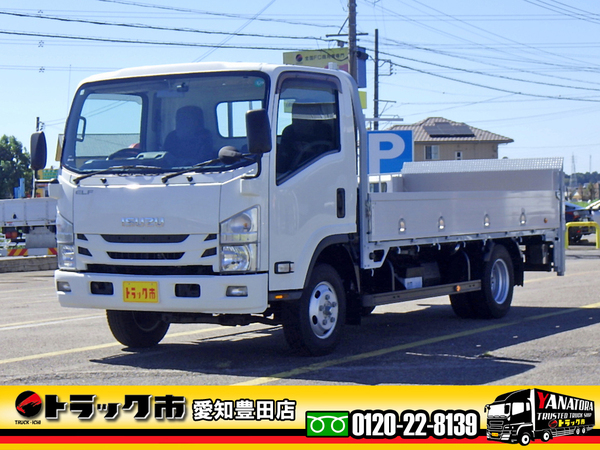 いすゞ エルフ 平 アルミB 4WD 垂直ゲート ワイド ロング 竹床板 1.7t