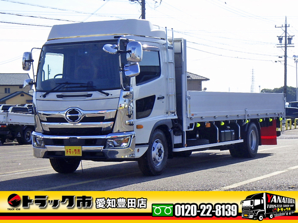 日野 レンジャー 平ボディ アルミブロック 3.45t 6.2m ベッド 後輪エアサス