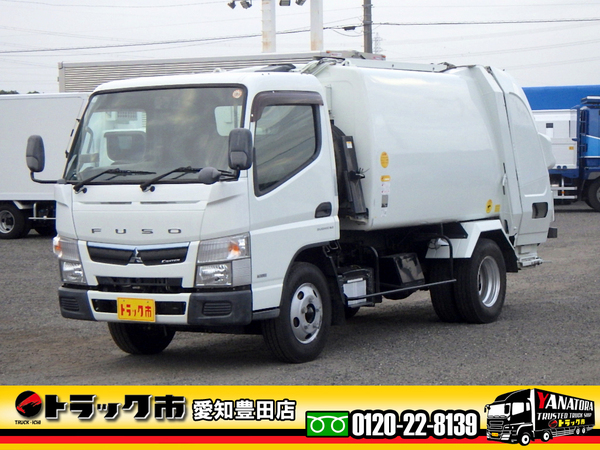 三菱ふそう キャンター 塵芥車 プレス式 容積4.7立米 連続スイッチ 2.4t