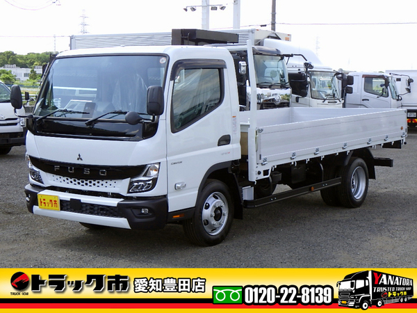 三菱ふそう キャンター 平ボディ ワイドロング アルミブロック 積載4.8t 未使用車