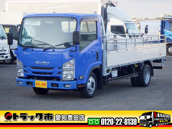 いすゞ エルフ 平ボディ アルミブロック 全低床 ハイキャブロング 2t