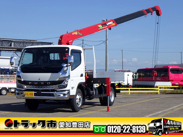 三菱ふそう キャンター 4段クレーン付平ボディ 3.5t アルミブロック ラジコン